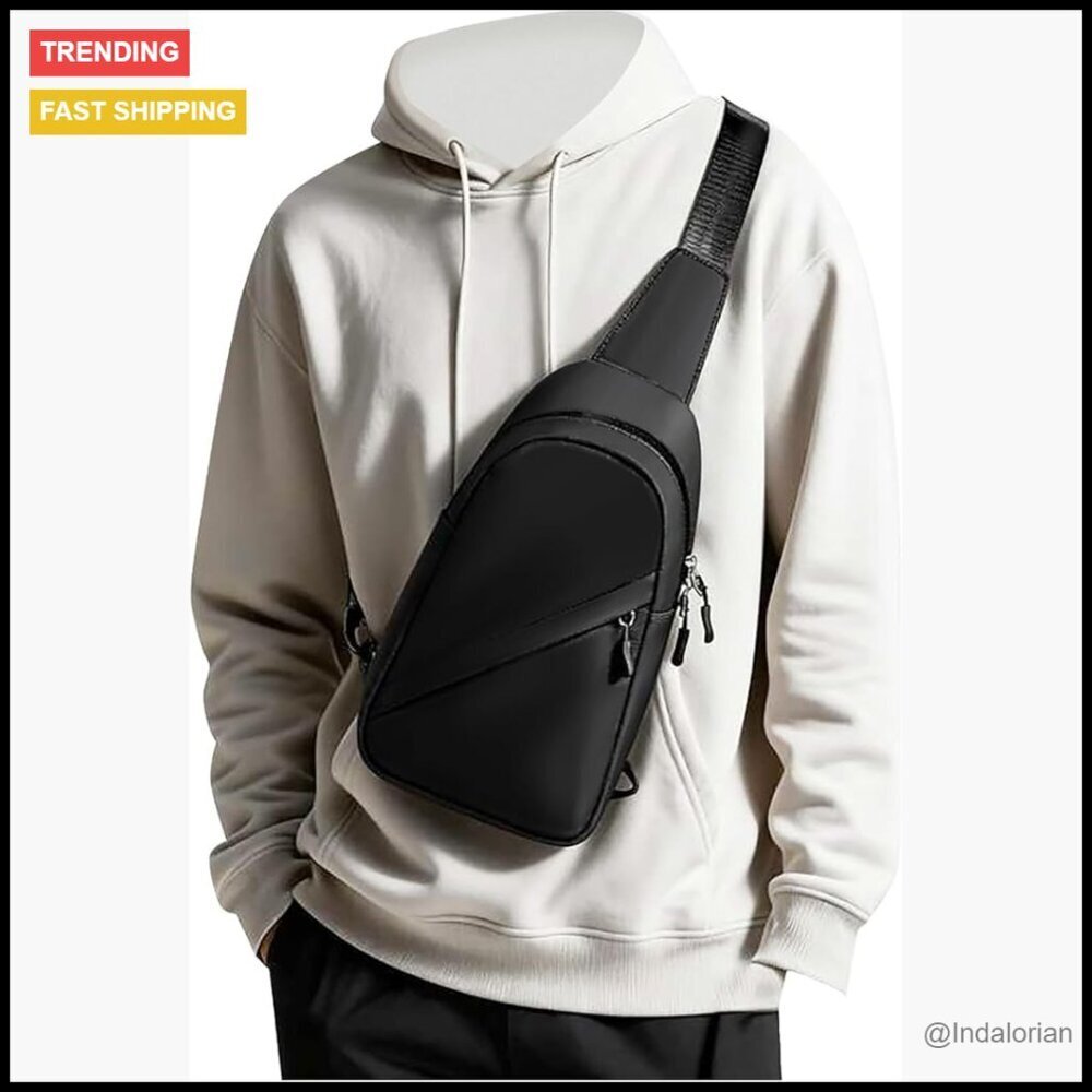 Small Sling Crossbody Bag Anti-Theft Daypack Lightweight Nylon Casual Travel